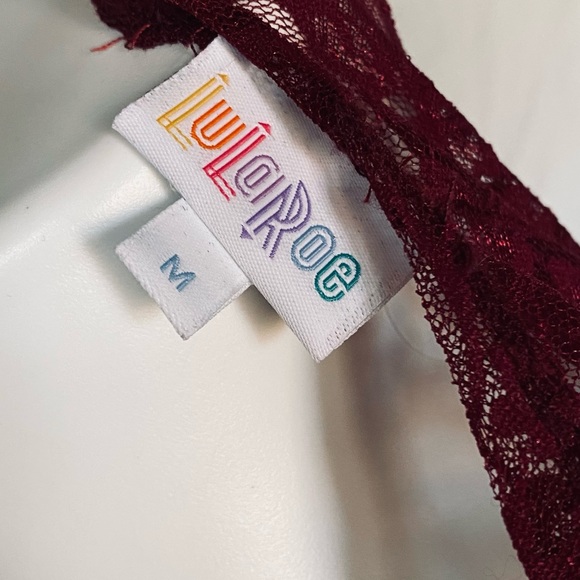 NWT LuLaRoe lace Lindsay kimono, M - Picture 7 of 11